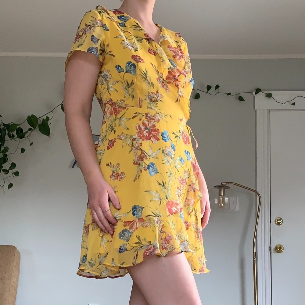 Yellow Wrap Dress from Nordstrom